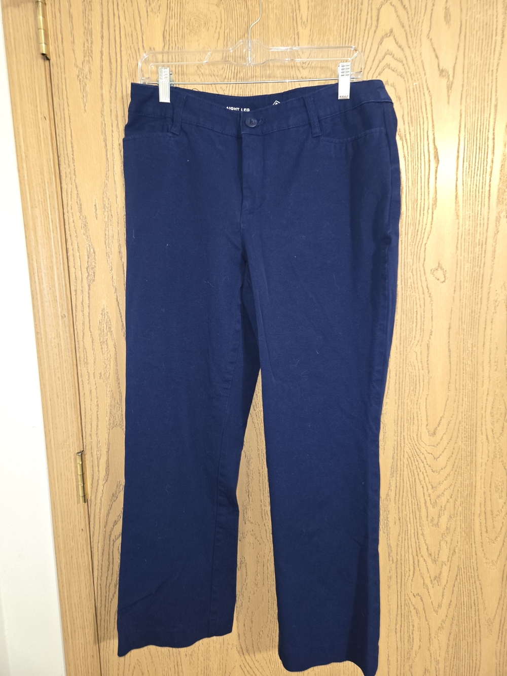 St. John's Bay Navy Straight-Leg Trousers